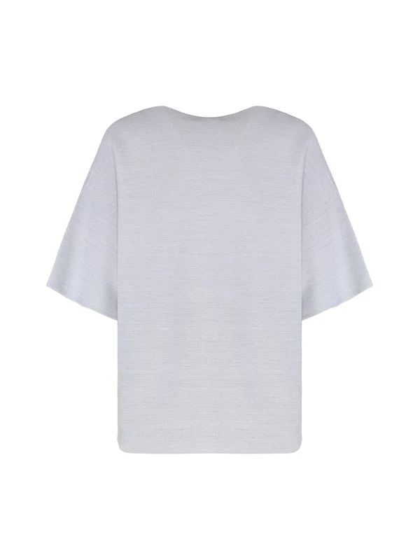 Cotton Blend Short Sleeve Knit - Image 2