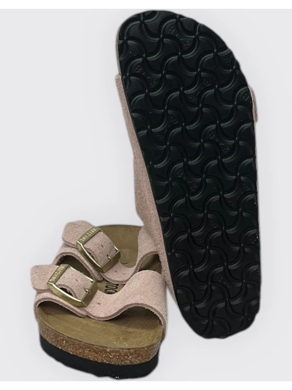 Arizona Double Strap Leather Sandals - Image 3