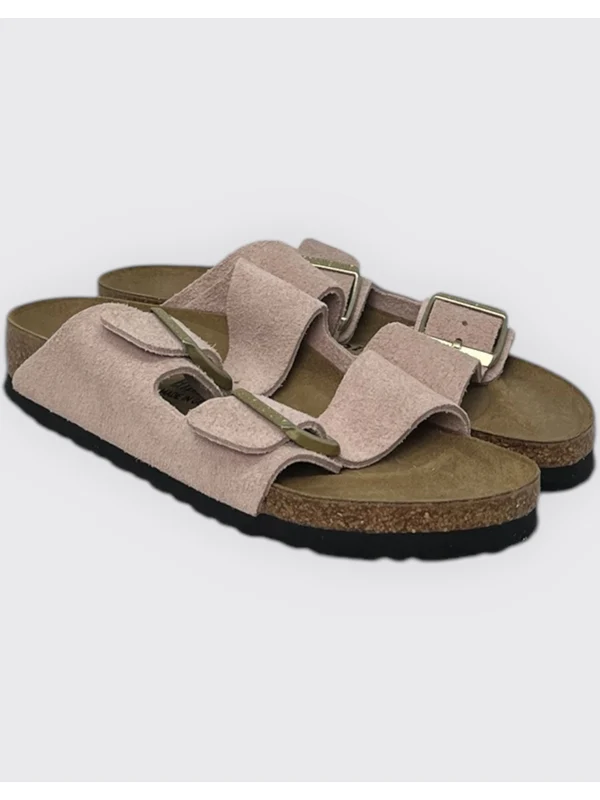 Arizona Double Strap Leather Sandals - Image 4