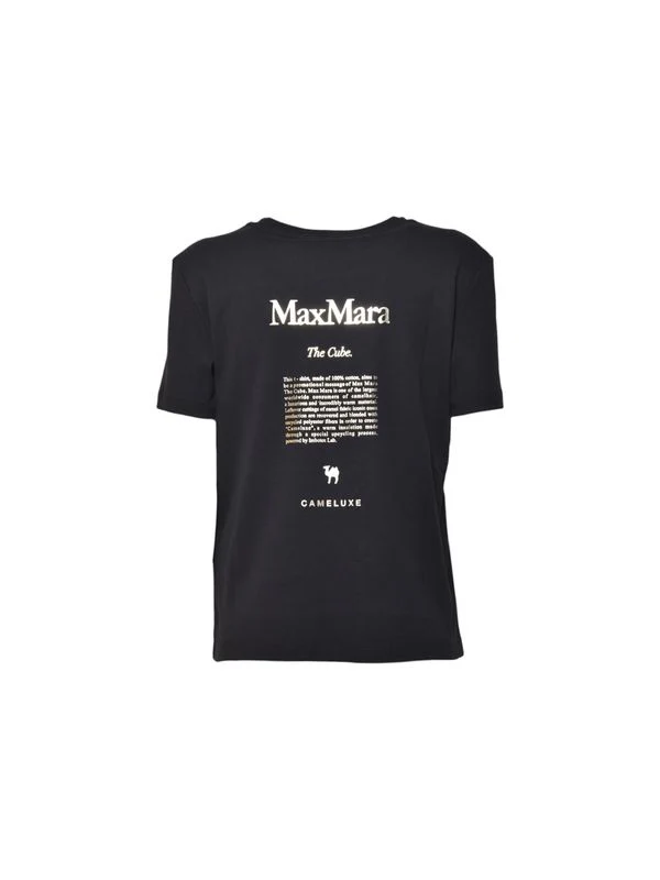 Quieto Logo Printing Cotton Short Sleeve T-Shirt - Image 2