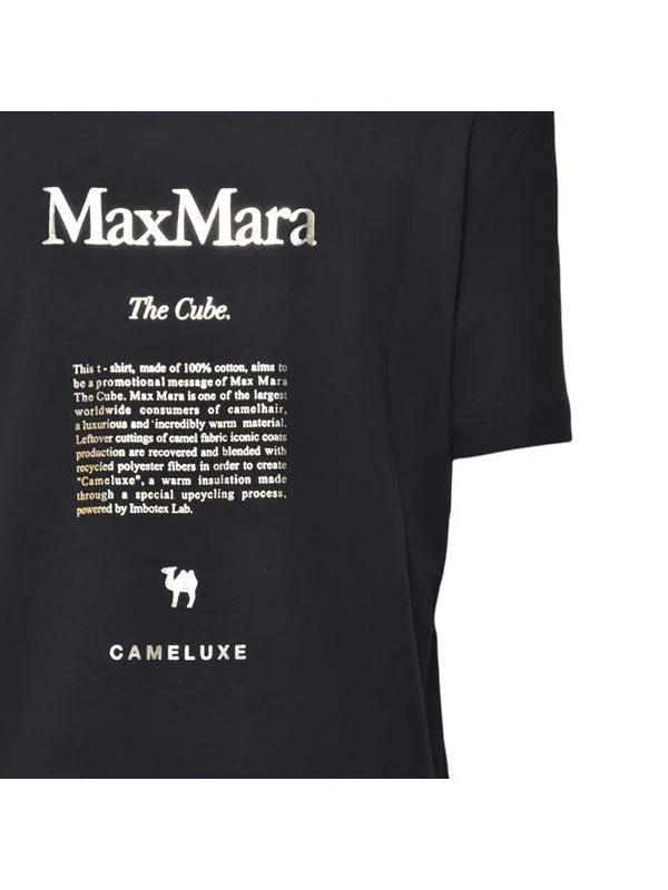 Quieto Logo Printing Cotton Short Sleeve T-Shirt - Image 3