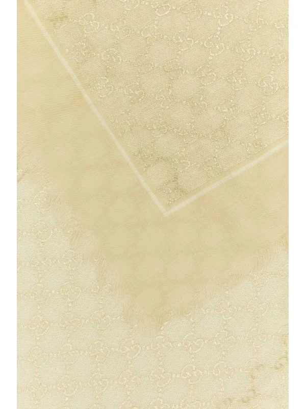 Gucci Beige Wool Mufflers - Image 2