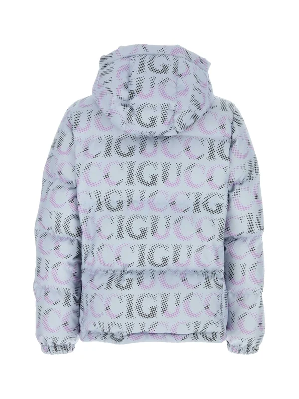 Allover Logo Hoodieed Padded Jacket - Image 2