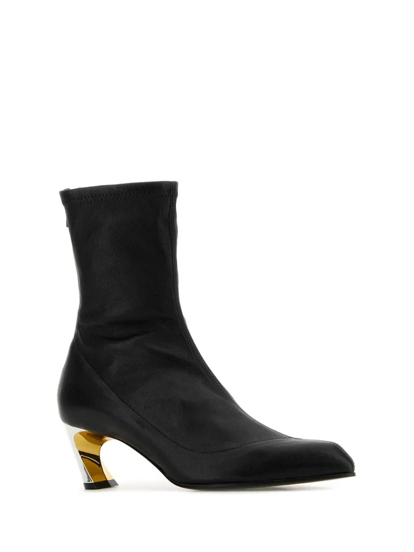 Armadillo Leather Ankle Boots - Image 2