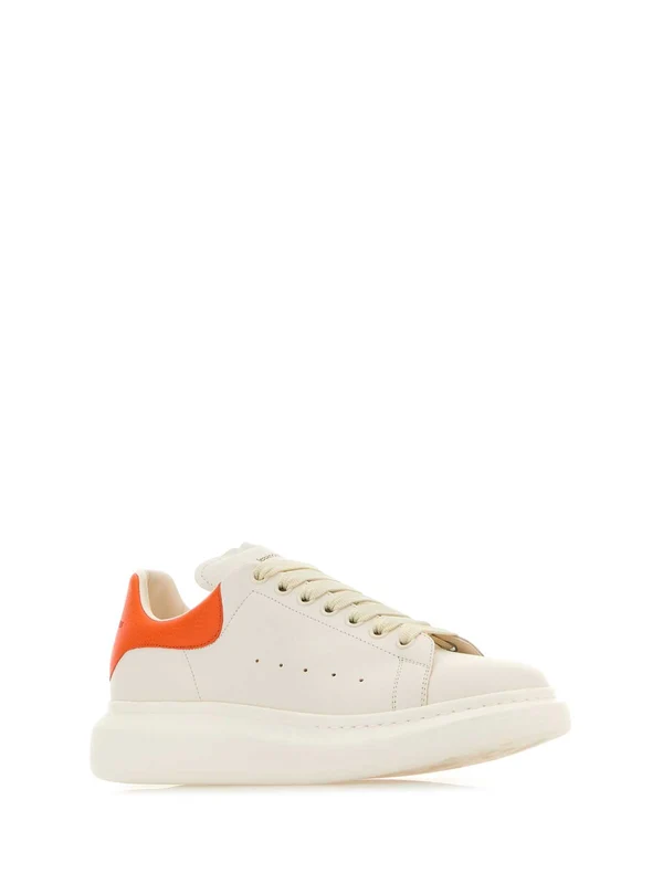 Oversized Leather Low-Top Sneakers - Image 2