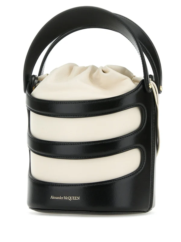 Rise Drawstring Leather Bucket Bag - Image 2