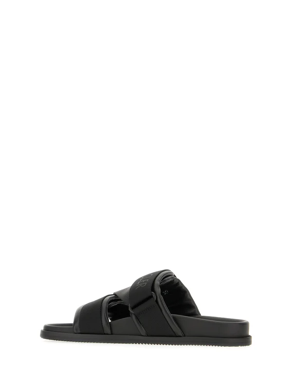 Logo Leather Slide - Image 3