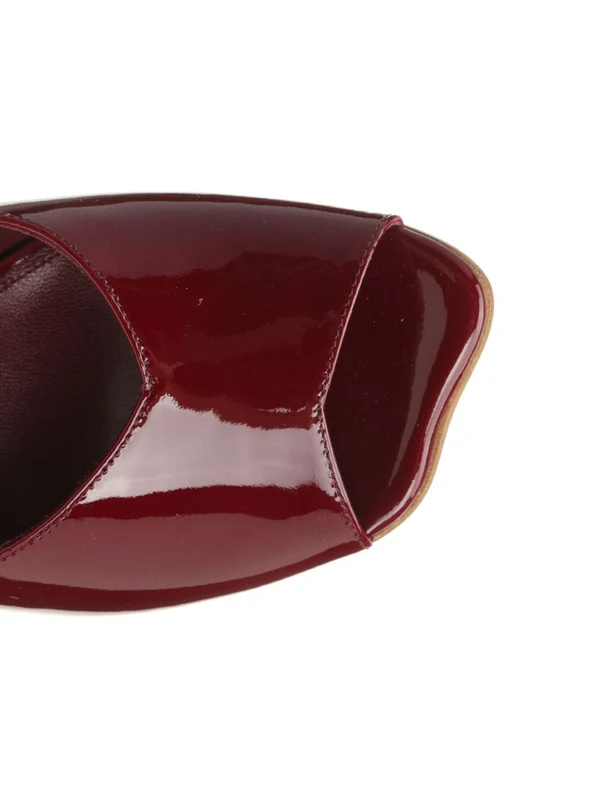 Flower Leather Sandal Heel - Image 4