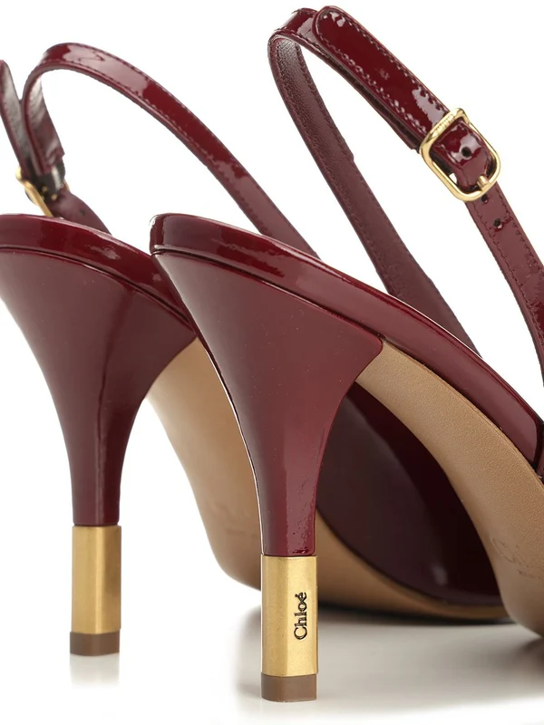 Flower Leather Sandal Heel - Image 6