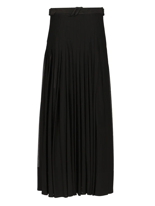 Belted Pleated Skirt - Image 2