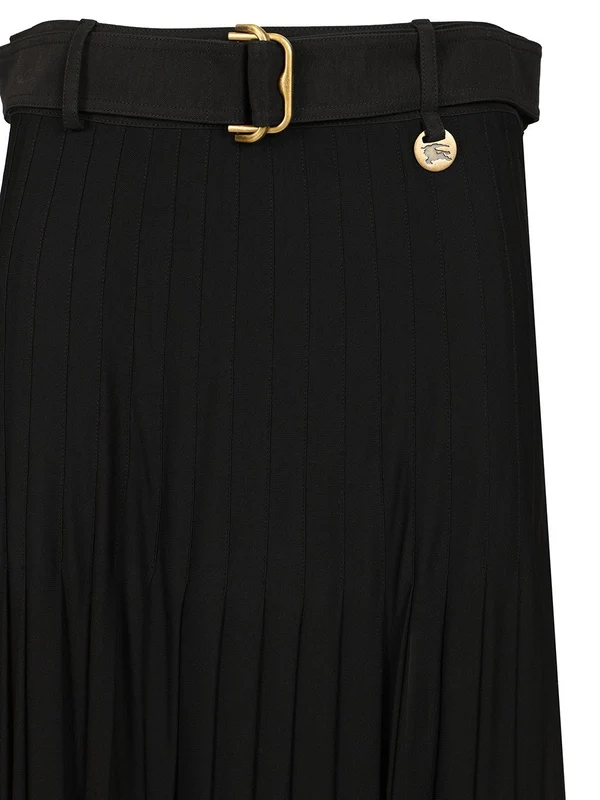 Belted Pleated Skirt - Image 3