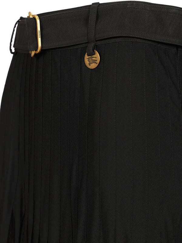 Belted Pleated Skirt - Image 4
