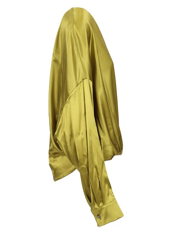 Camiel Drape Silk Blouse - Image 3