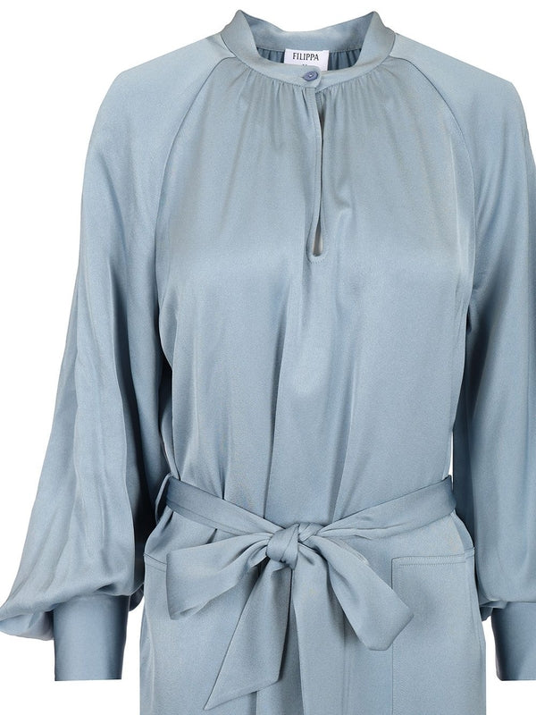 Belted Longsleeve Dress - Image 4