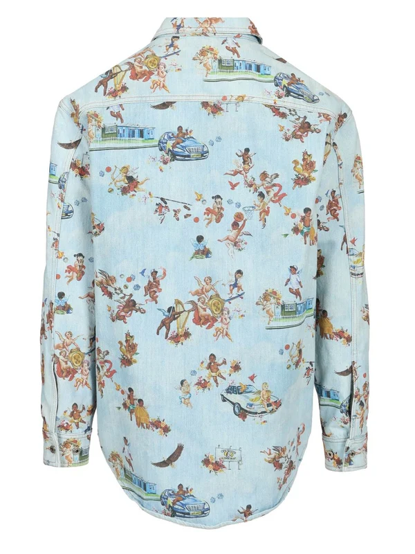 Fresco Printed Denim Shirt - Image 2