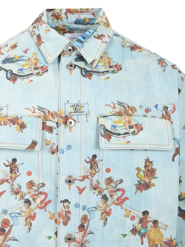 Fresco Printed Denim Shirt - Image 4
