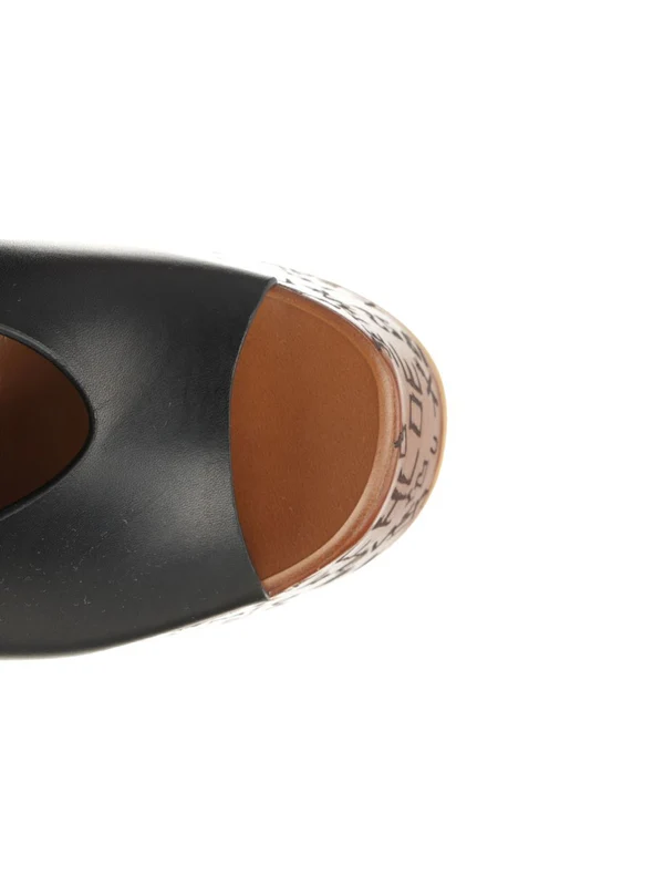 Maxime Leather Wedge Sandal - Image 4
