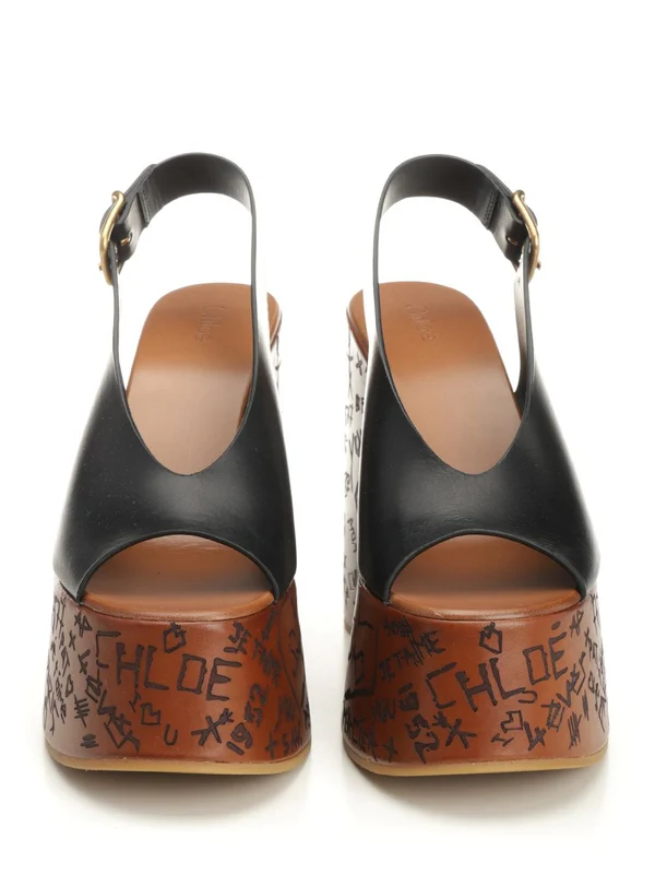 Maxime Leather Wedge Sandal - Image 5