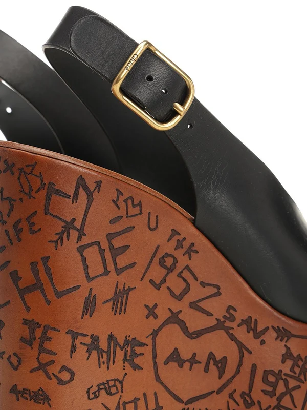 Maxime Leather Wedge Sandal - Image 6