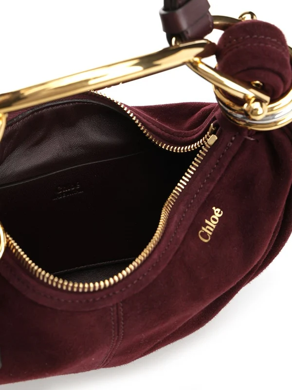 Bracelet Small Suede Hobo Bag - Image 4