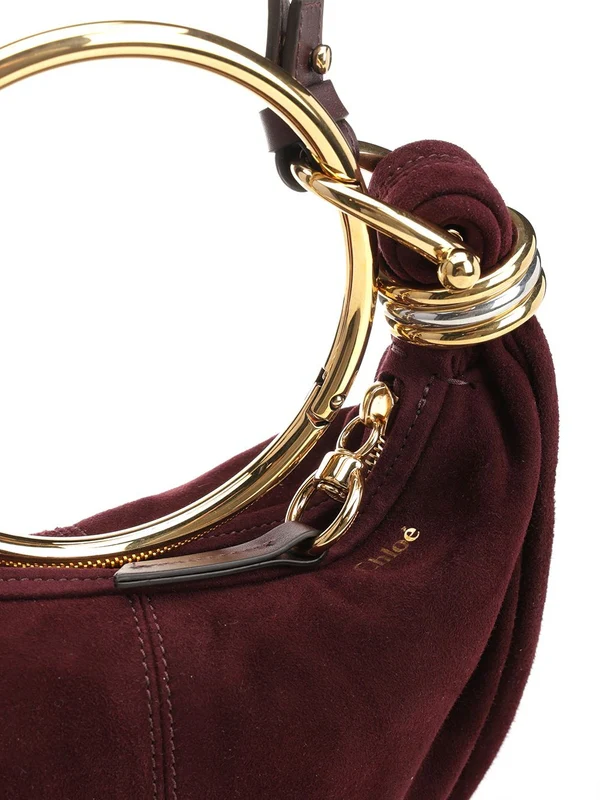 Bracelet Small Suede Hobo Bag - Image 5