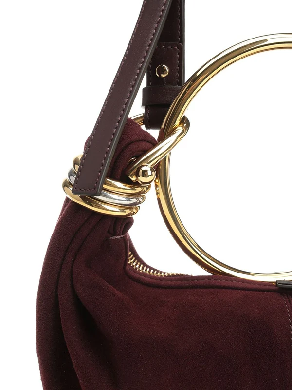 Bracelet Small Suede Hobo Bag - Image 6