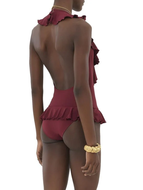 Ruffle V-neck Swimsuit - Image 4