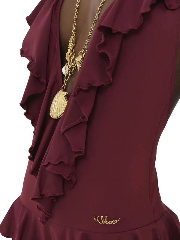 Ruffle V-neck Swimsuit - Image 5