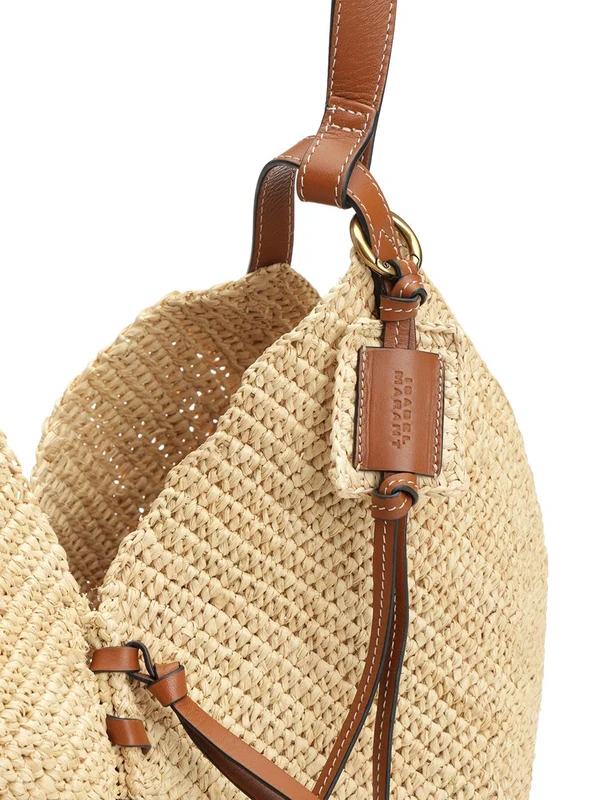 Losange Large Raffia Shoulder Bag - Image 5