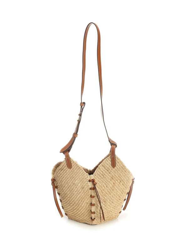 Losange Mini Raffia Shoulder Bag - Image 3