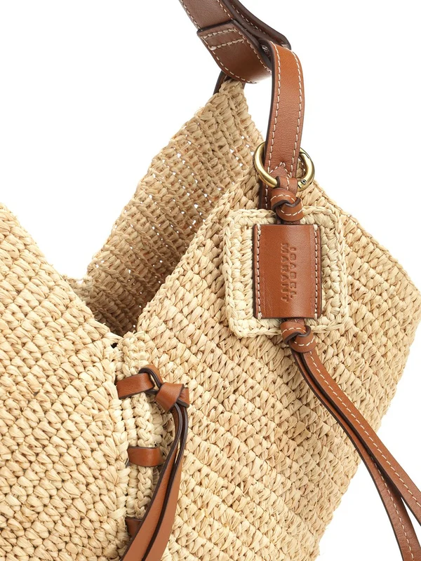 Losange Mini Raffia Shoulder Bag - Image 5