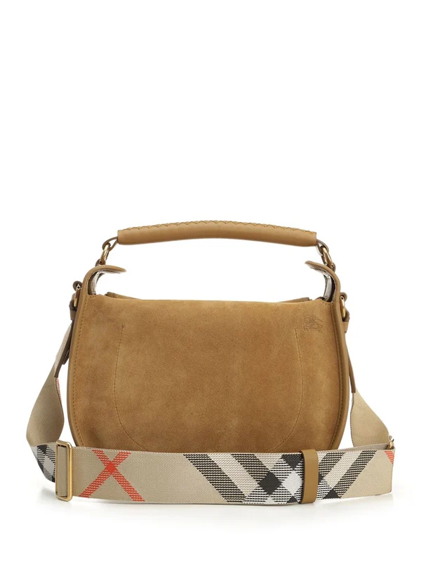Messenger B Clip Small Suede Shoulder Bag - Image 3