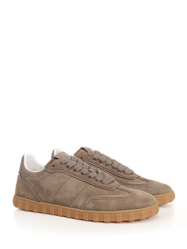 Split Leather Low-top Sneakers - Image 2