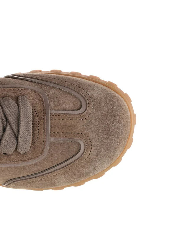 Split Leather Low-top Sneakers - Image 4