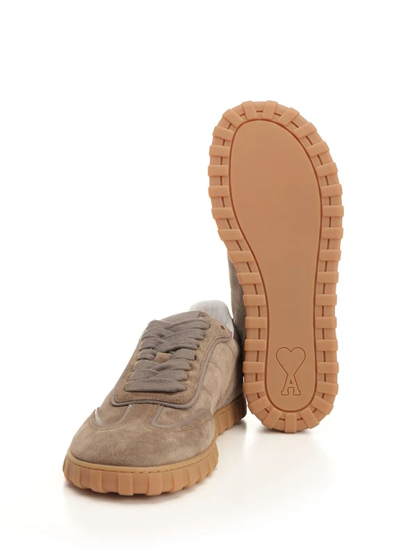 Split Leather Low-top Sneakers - Image 5