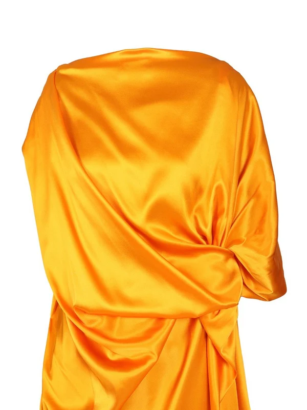 Draped Silk Dress - Image 4