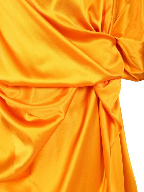 Draped Silk Dress - Image 5