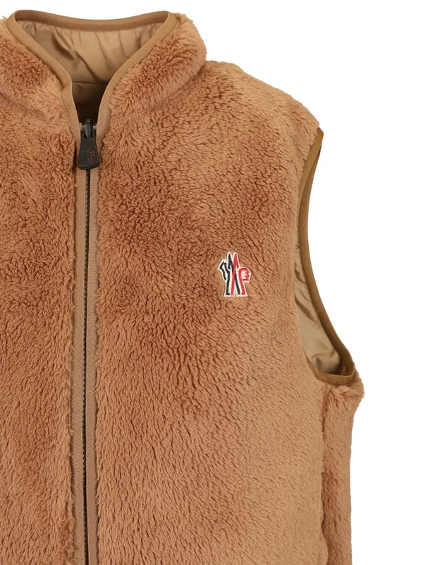 Logo Patch Teddy Vest - Image 6