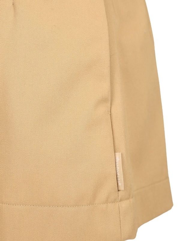 Tie Belt Cotton Blend Shorts - Image 5