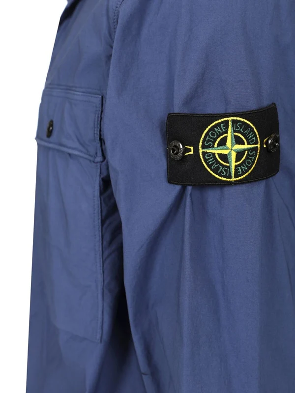 Wappen Patch Cotton Overshirt - Image 5