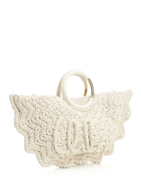 BRACELET PARAVENT Small Crochet Tote Bag - Image 2