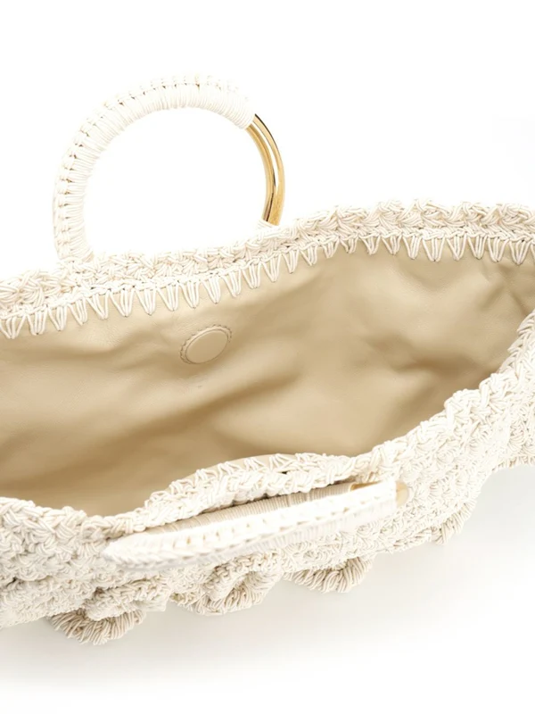 BRACELET PARAVENT Small Crochet Tote Bag - Image 4