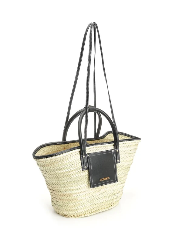 SOLI Basket Raffia Tote Bag - Image 2