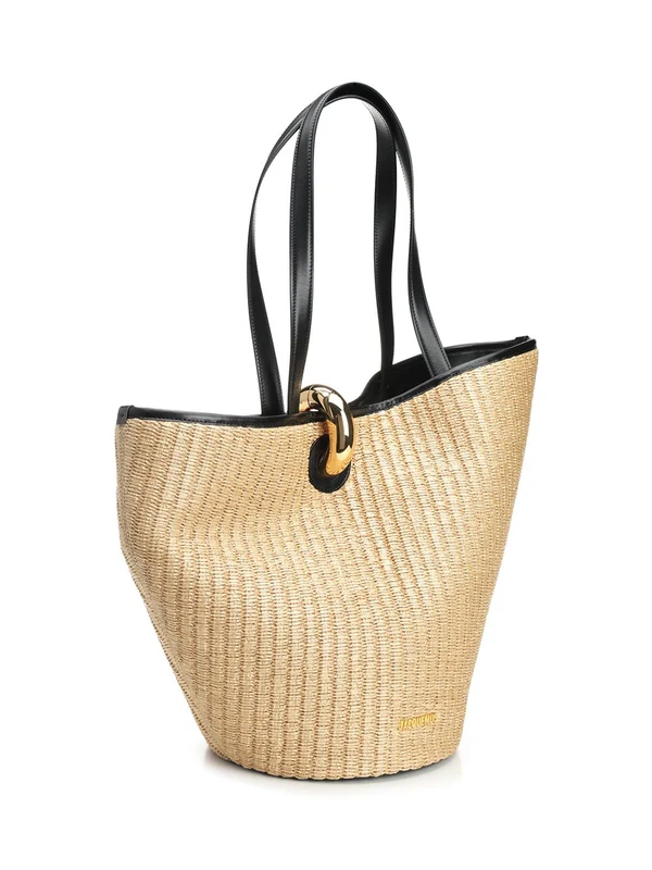 BAMBOLA Faux Raffia Tote Bag - Image 2