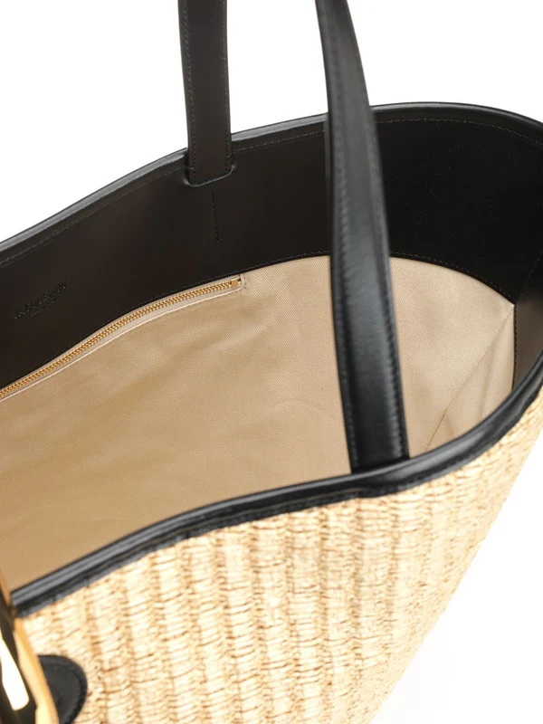 BAMBOLA Faux Raffia Tote Bag - Image 4