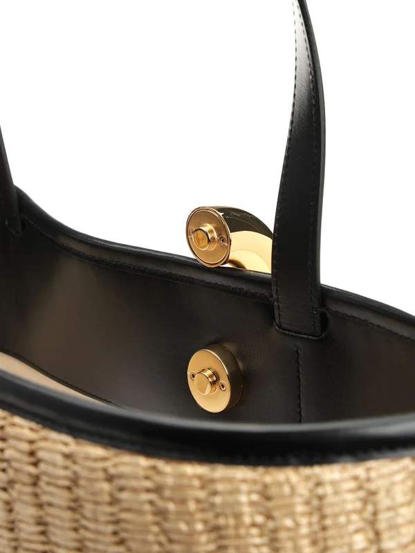 BAMBOLA Faux Raffia Tote Bag - Image 5