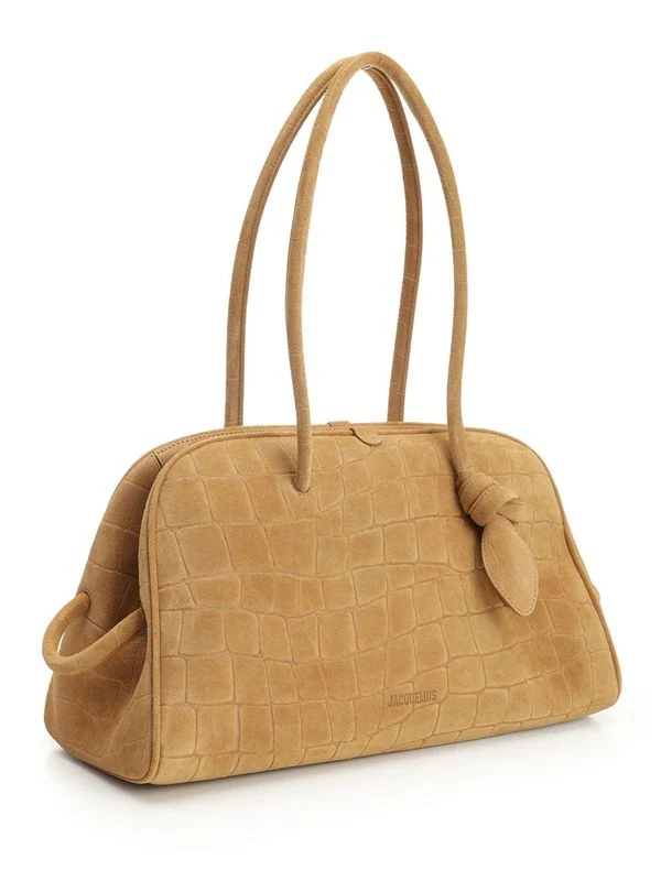 Turismo Crocodile Embossed Suede Tote Bag - Image 2