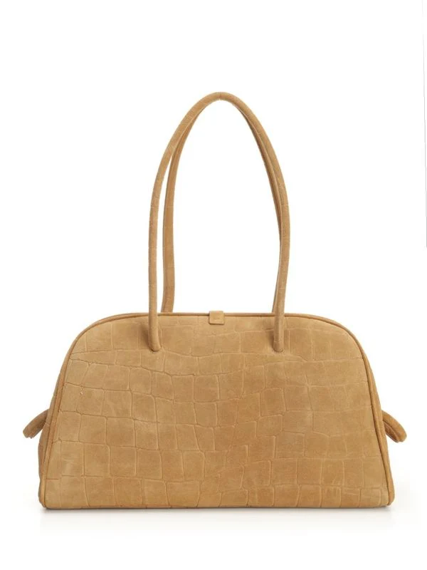 Turismo Crocodile Embossed Suede Tote Bag - Image 3