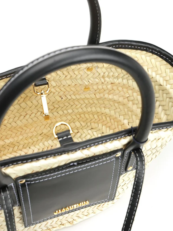 SOLI Small Raffia Tote Bag - Image 4