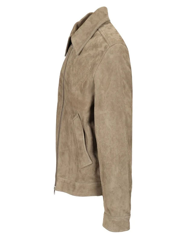 Suede Zip-up Jacket - Image 3